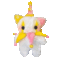 dancing clown cat plushie